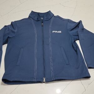 Ping Navy Full-Zip Jacket Sz M pre-owned